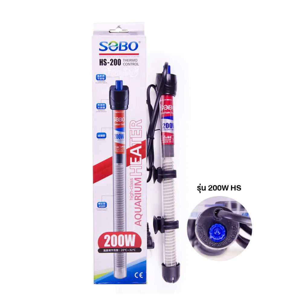SOBO Glass Aquarium Water Heater HC-200 (200w)