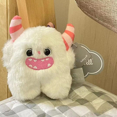 Pink Striped Angle Monster Catnip Toy