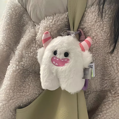 Pink Striped Angle Monster Catnip Toy