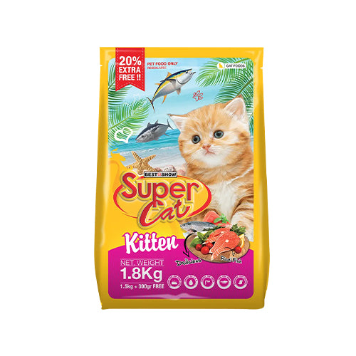 Super Cat Kitten Real Fish Formula 1.80kg