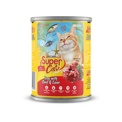 Super Cat Tuna With Beef & Liver 400gr