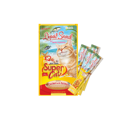 Supercat Liquid Snack Chicken with Salmon 15gr