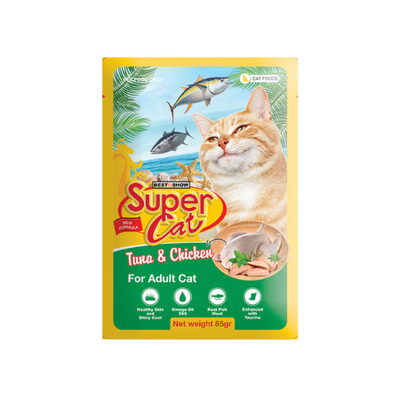 Supercat Tuna & Chicken Pouch 85gr
