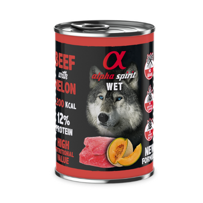 Canned Dog Food – Beef with Melon (400g)