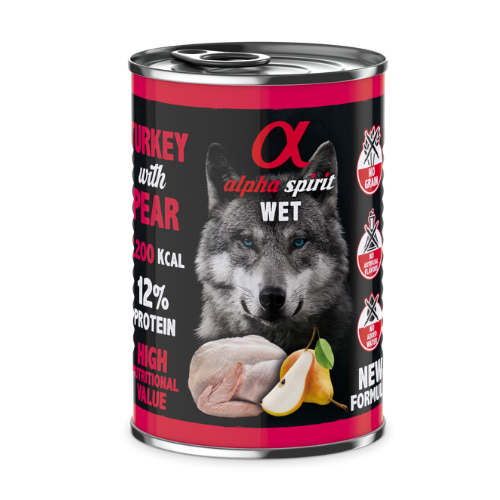 Canned Dog Food – Turkey with Pear (400g)