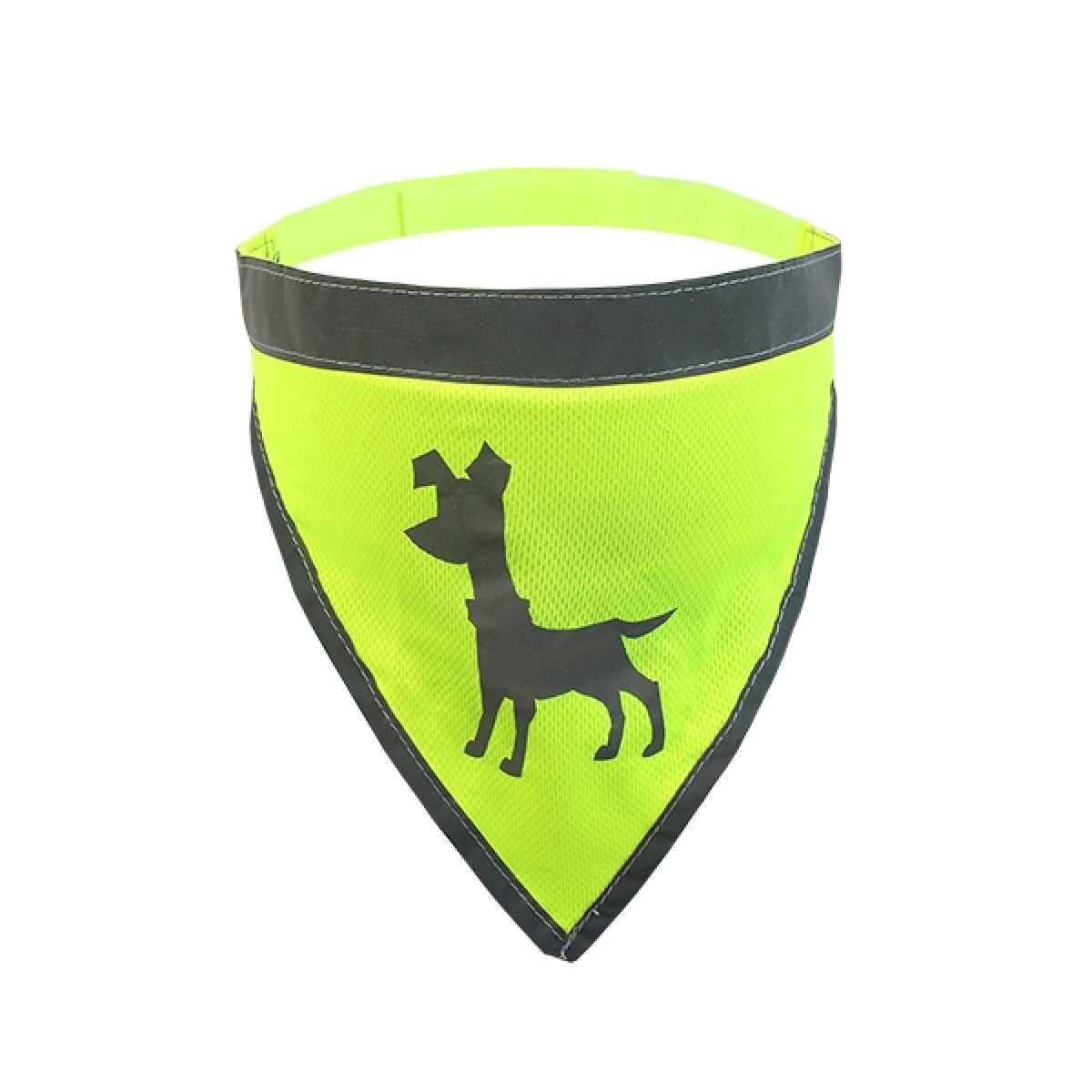 Visibility Dog Bandana, Medium - Neon Yellow