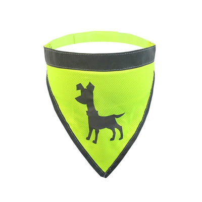 Visibility Dog Bandana, Small - Neon Yellow