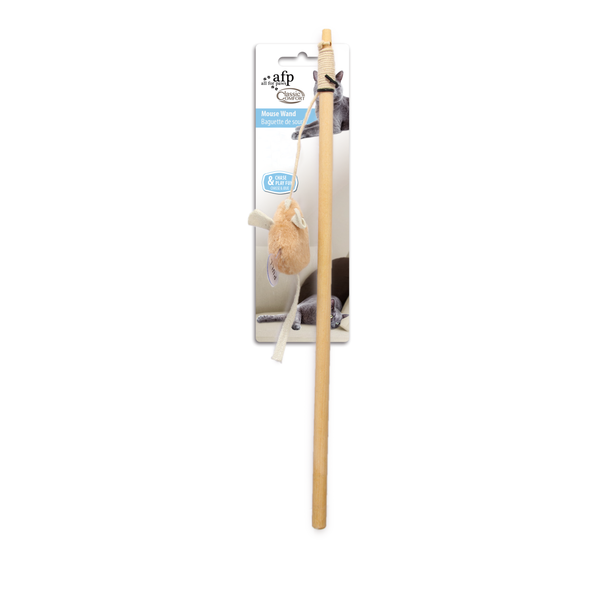 Classic Comfort – Mouse Wand Cat Toy (2-Pack)