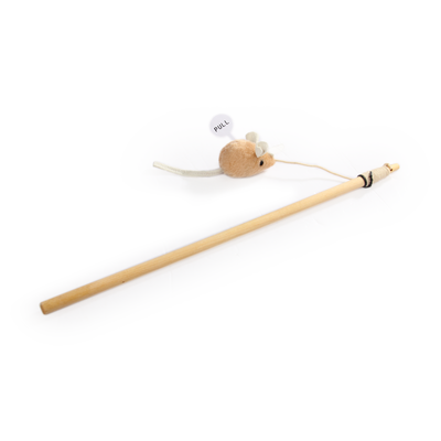 Classic Comfort – Mouse Wand Cat Toy (2-Pack)
