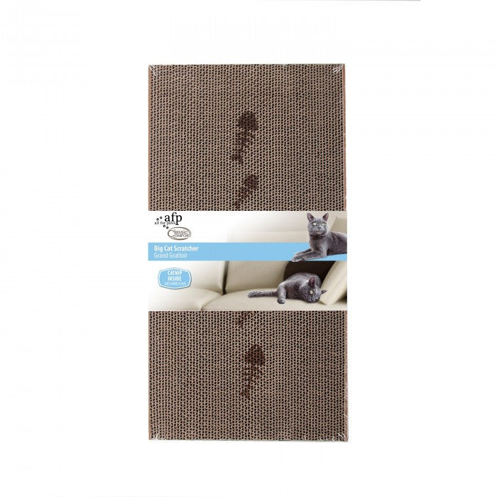 Cardboard Cat Scratcher – Durable Reversible Scratching Pad