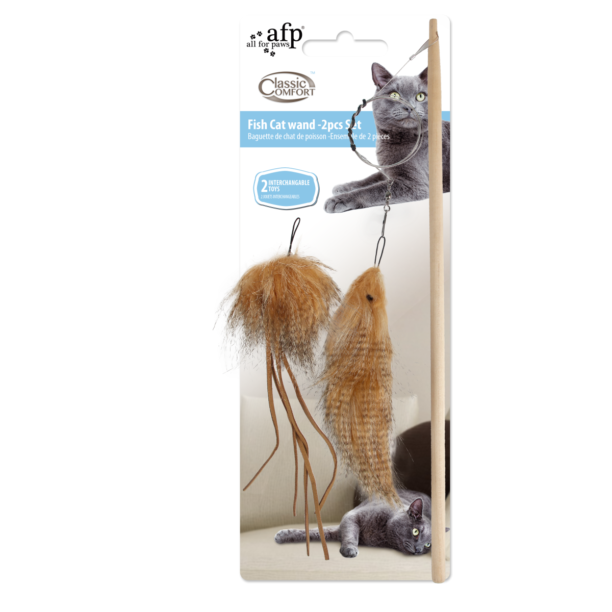 Classic Comfort – Cat Wand Toy Set