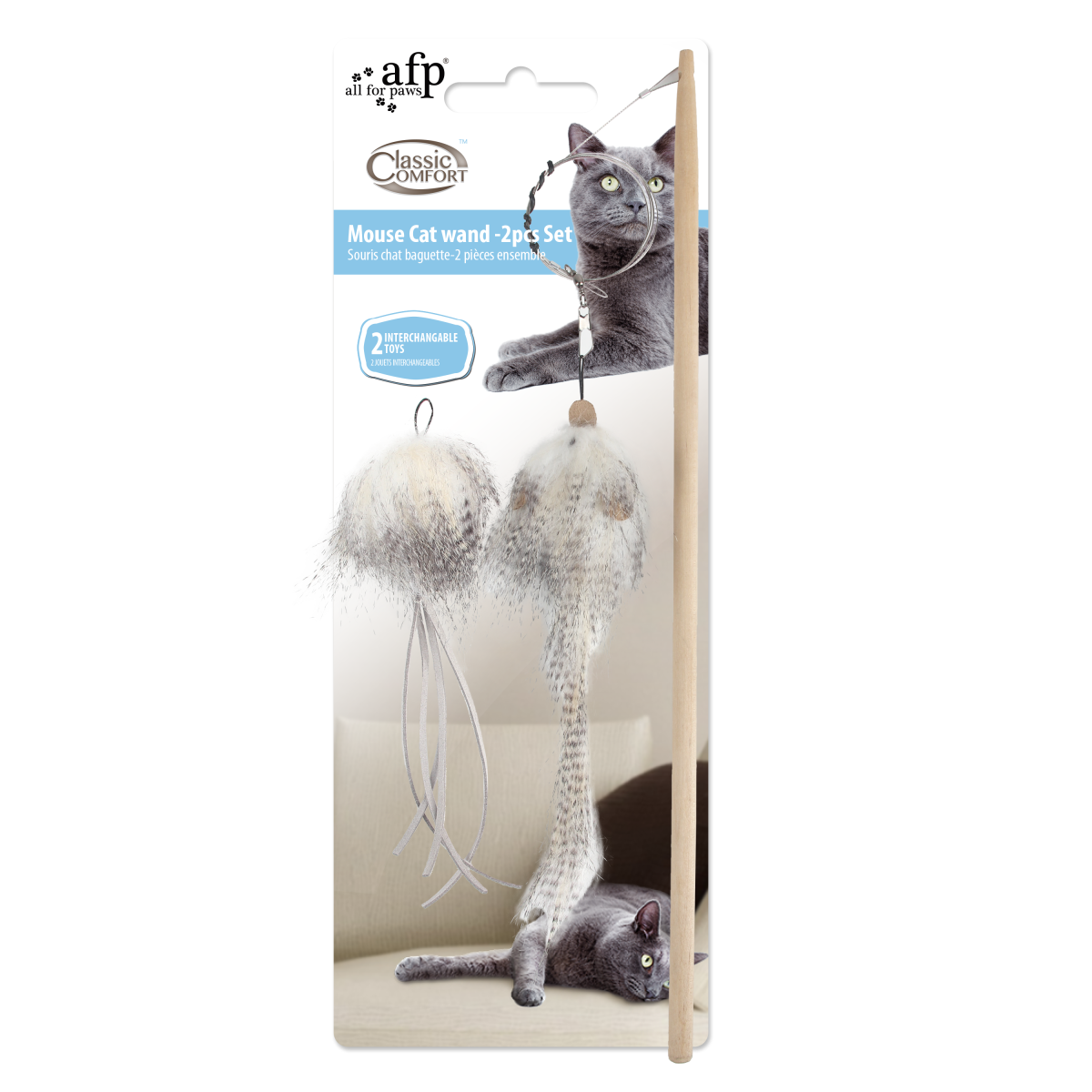 Classic Comfort – Cat Wand Toy Set