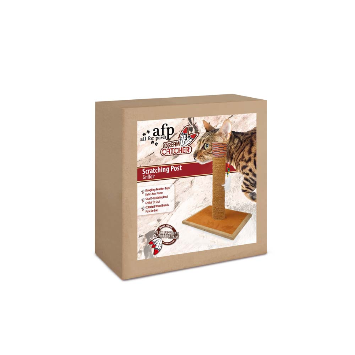 Dream Catcher – Catori Scratching Post | Compact Sisal Cat Scratcher with Stable Base
