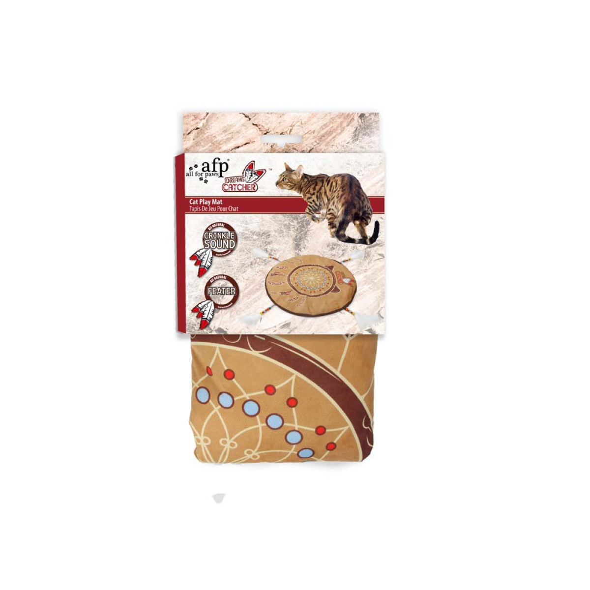 Dream Catcher – Cat Crinkle Play Mat for Comfort & Sensory Fun