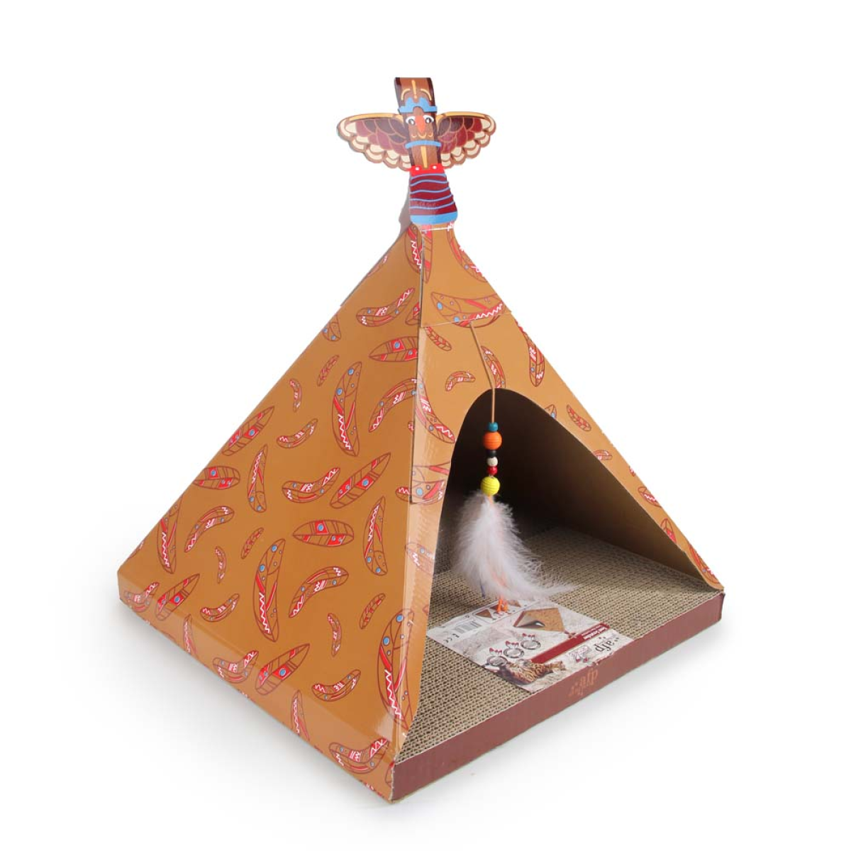 Dream Catcher – Tent Scratcher | Cozy Cat Hideaway with Built-In Scratching Surface