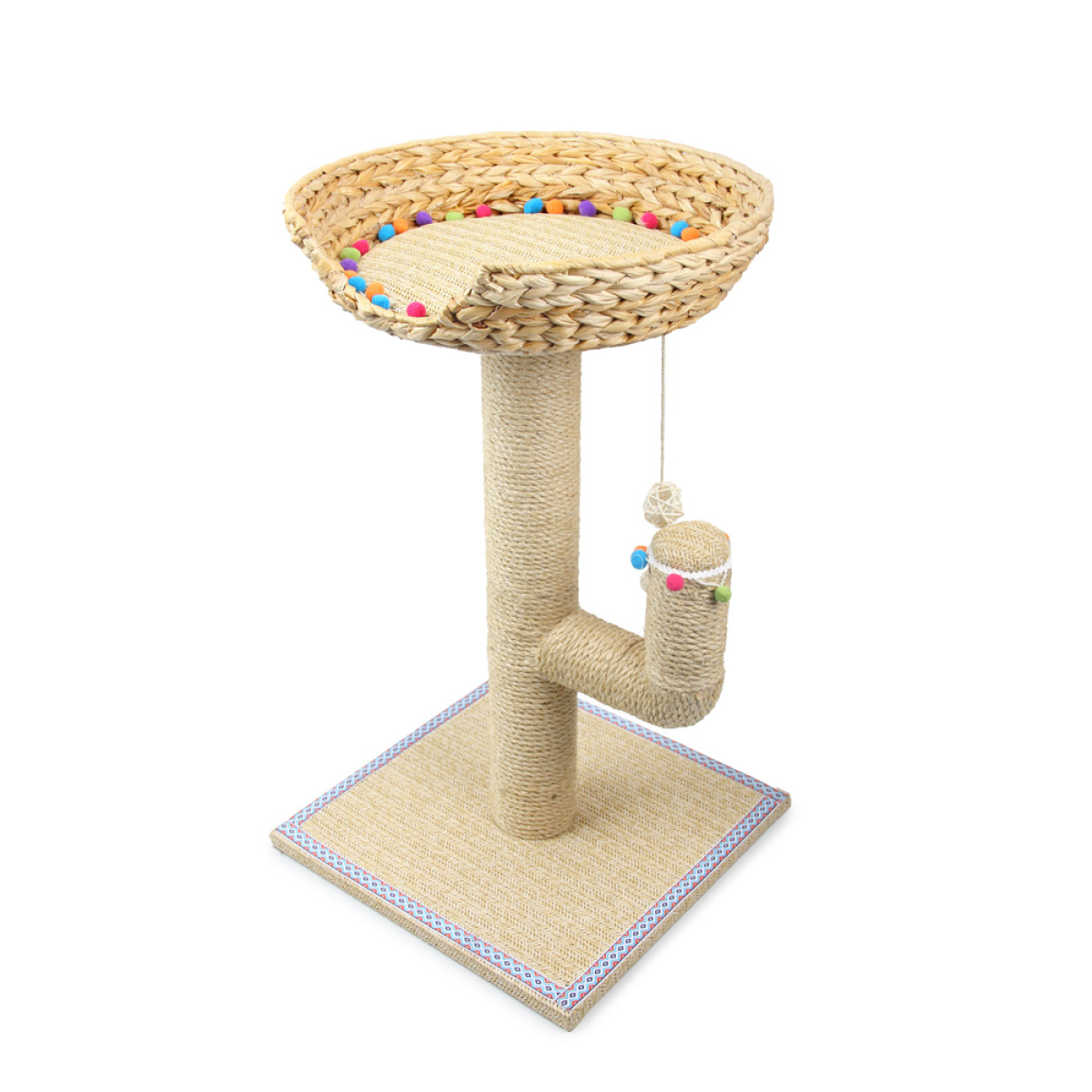Whisker Fiesta – Cactus Cat Tree | Multi-Level Play Tower with Sisal Scratching Posts
