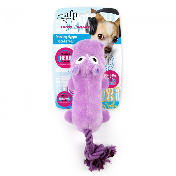 Ultrasonic Dancing Hippo – Silent Dog Toy with Motion & Fun