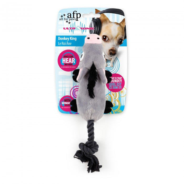 Ultrasonic Donkey King – Silent Squeaky Dog Toy with Personality