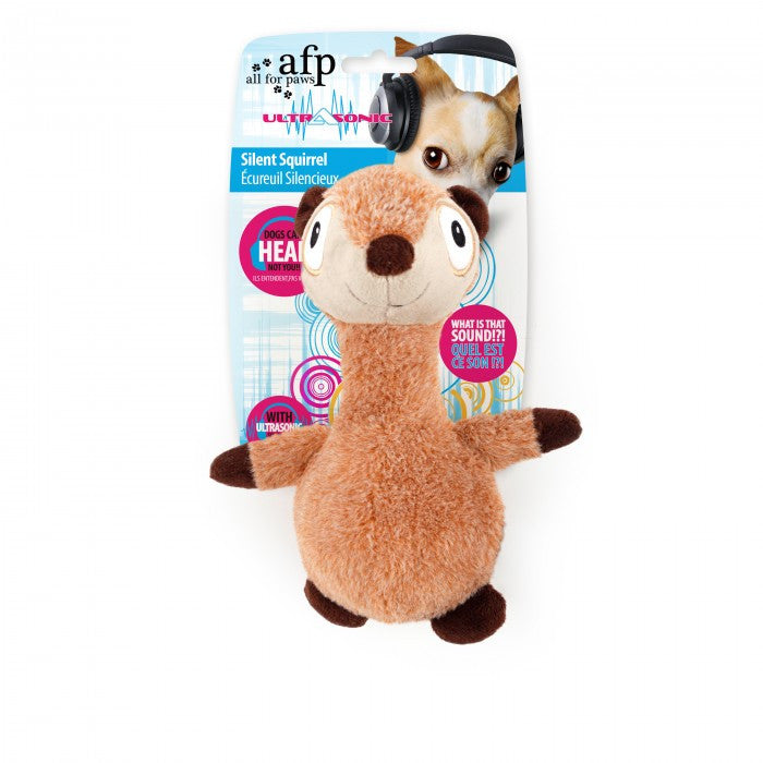 Ultrasonic Silent Squirrel – Quiet Plush Dog Toy with Ultrasonic Squeak