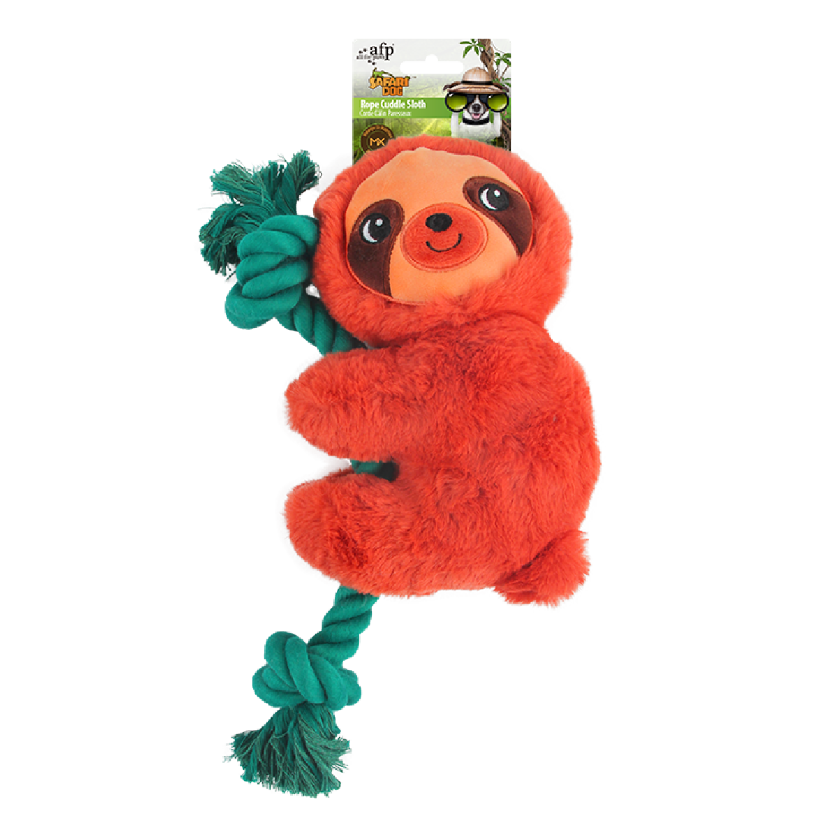 Safari Rope Cuddle – Plush & Rope Dog Toy for Tug and Snuggles