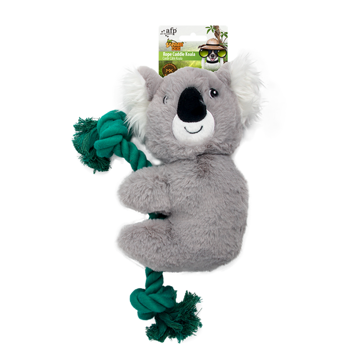 Safari Rope Cuddle – Plush & Rope Dog Toy for Tug and Snuggles