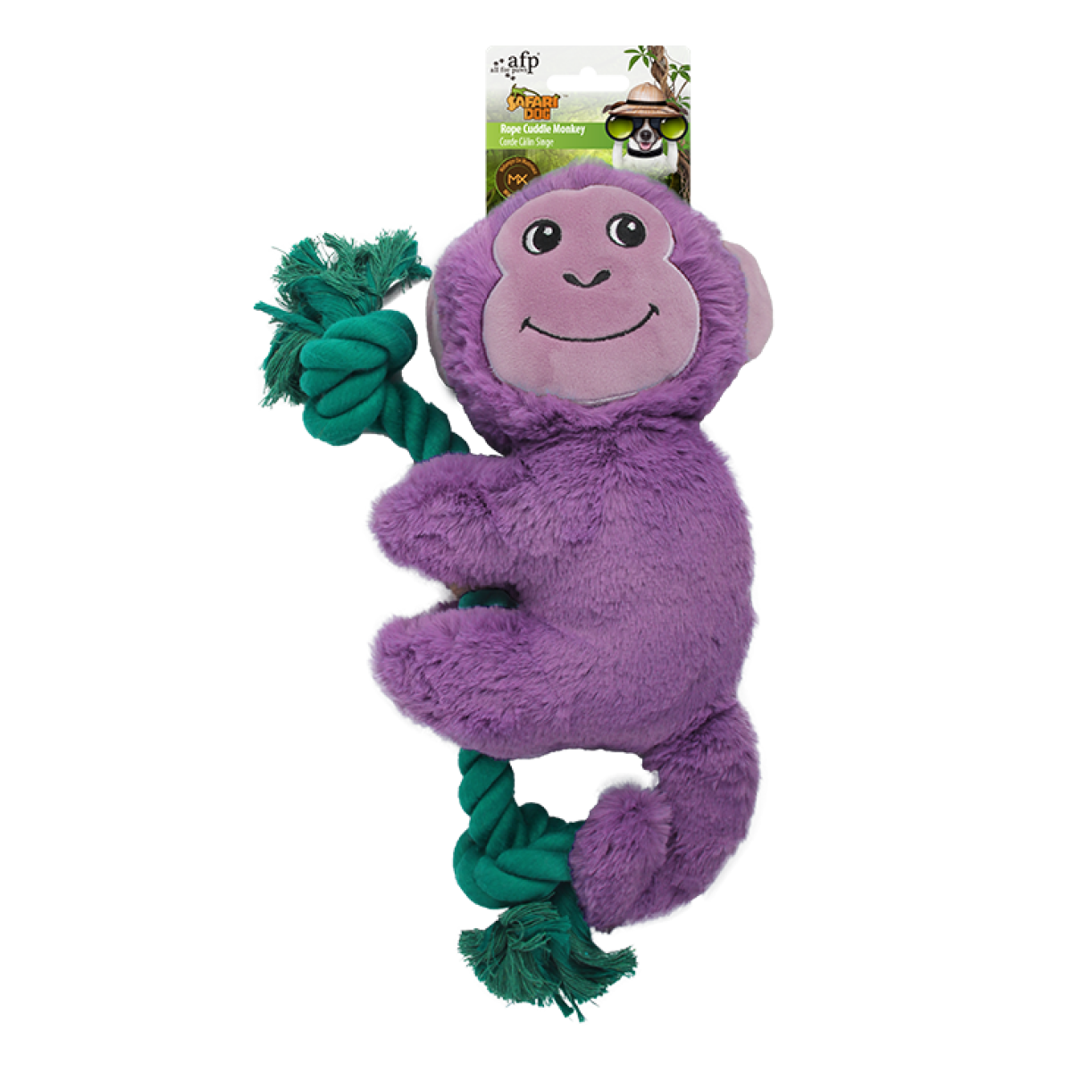 Safari Rope Cuddle – Plush & Rope Dog Toy for Tug and Snuggles