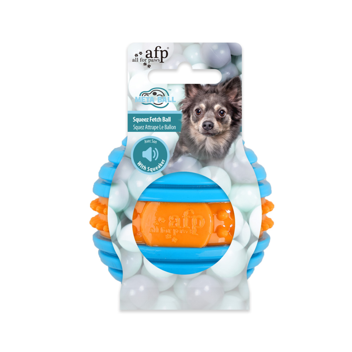 Meta Ball – Squeeze Fetch Ball for Dogs | Durable & Bouncy Play Toy