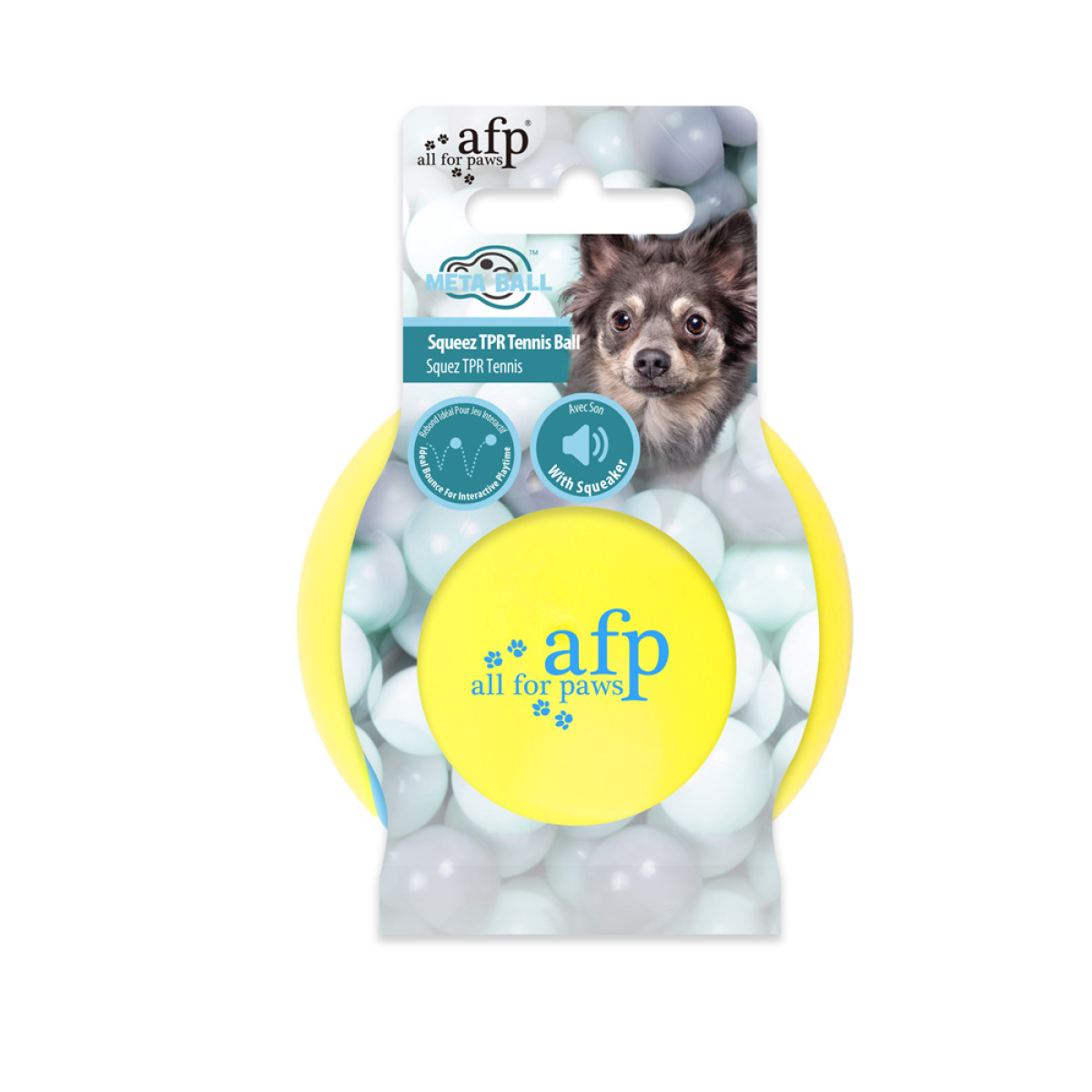 Meta Ball – Squeeze TPR Tennis Ball for Dogs | Durable & Soft Play