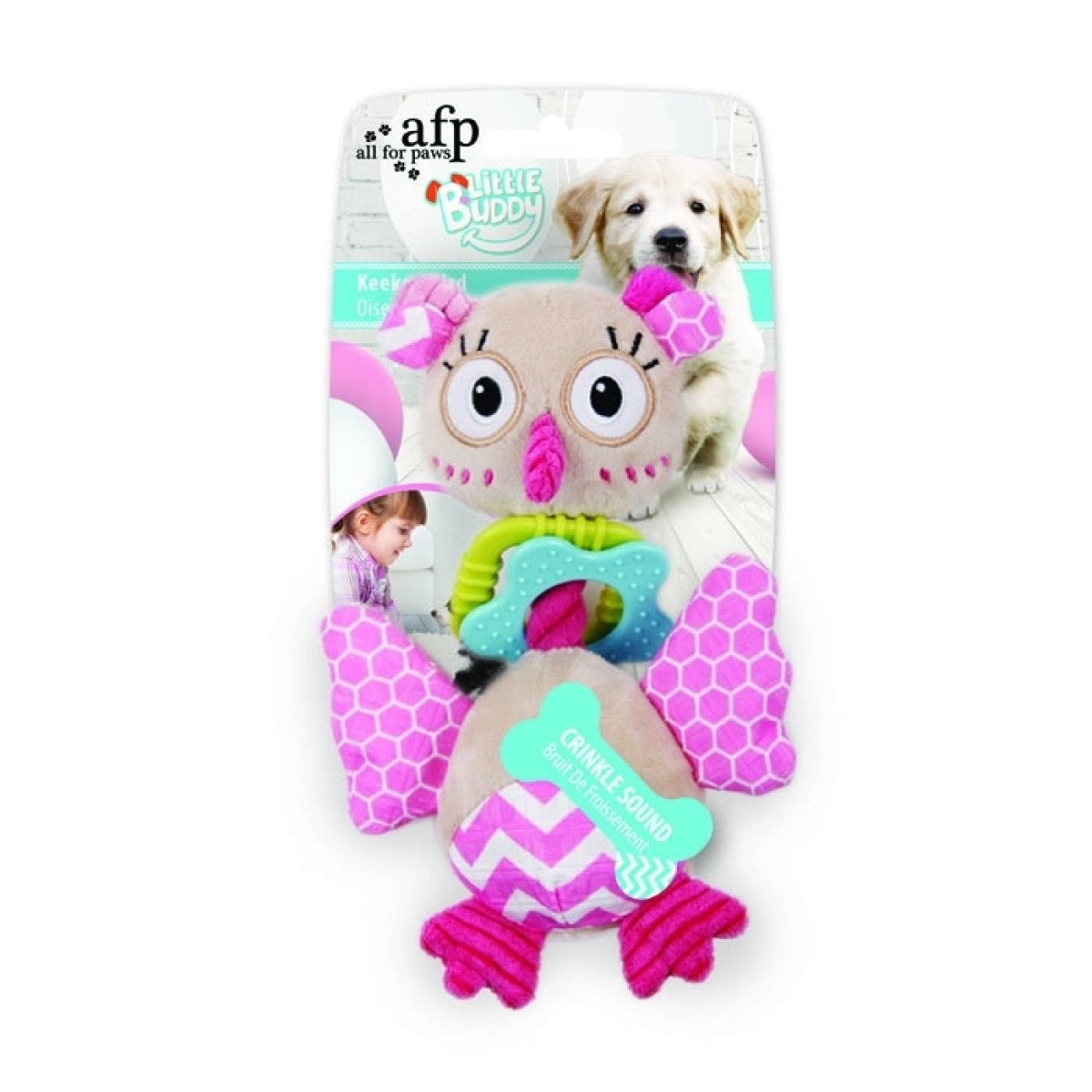 Little Buddy Bird – Soft Plush Toy for Puppies & Small Dogs