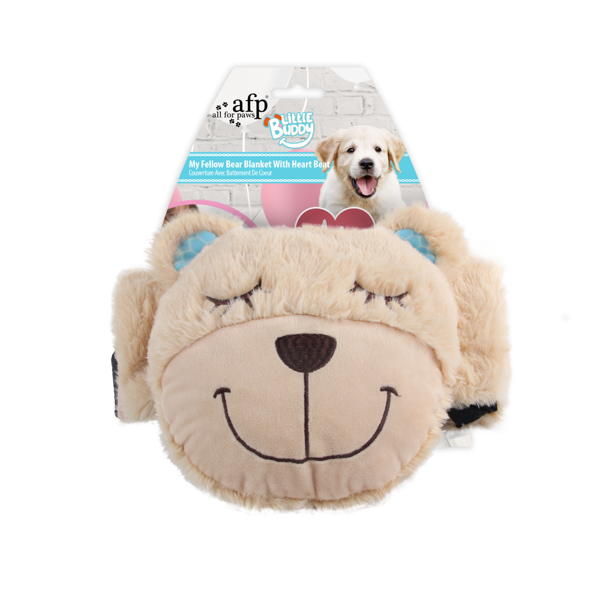 Little Buddy Bear Blanket with Heartbeat – Comfort Toy for Puppies