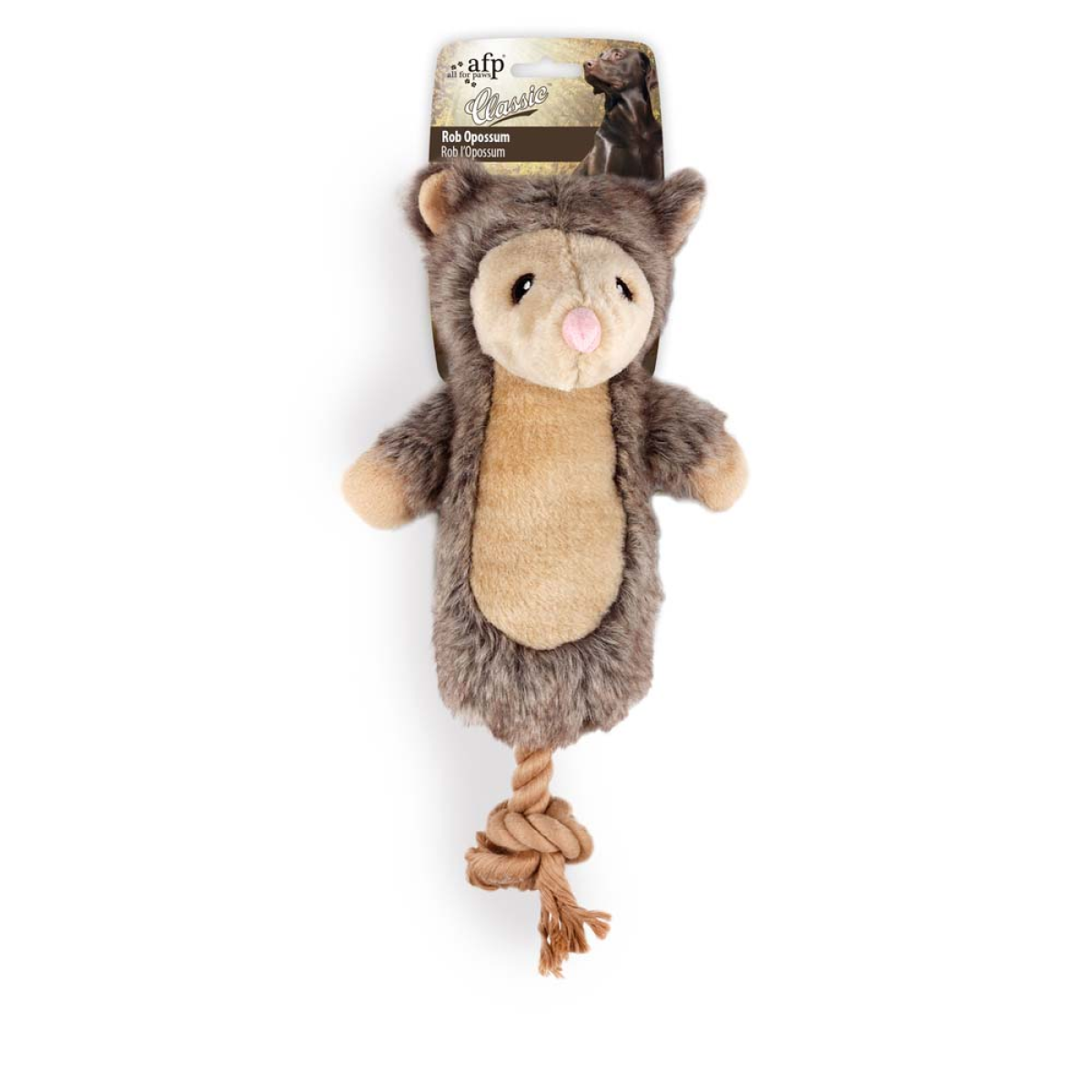 Woodland Classic Rob Opossum – Plush Opossum Dog Toy for Snuggles