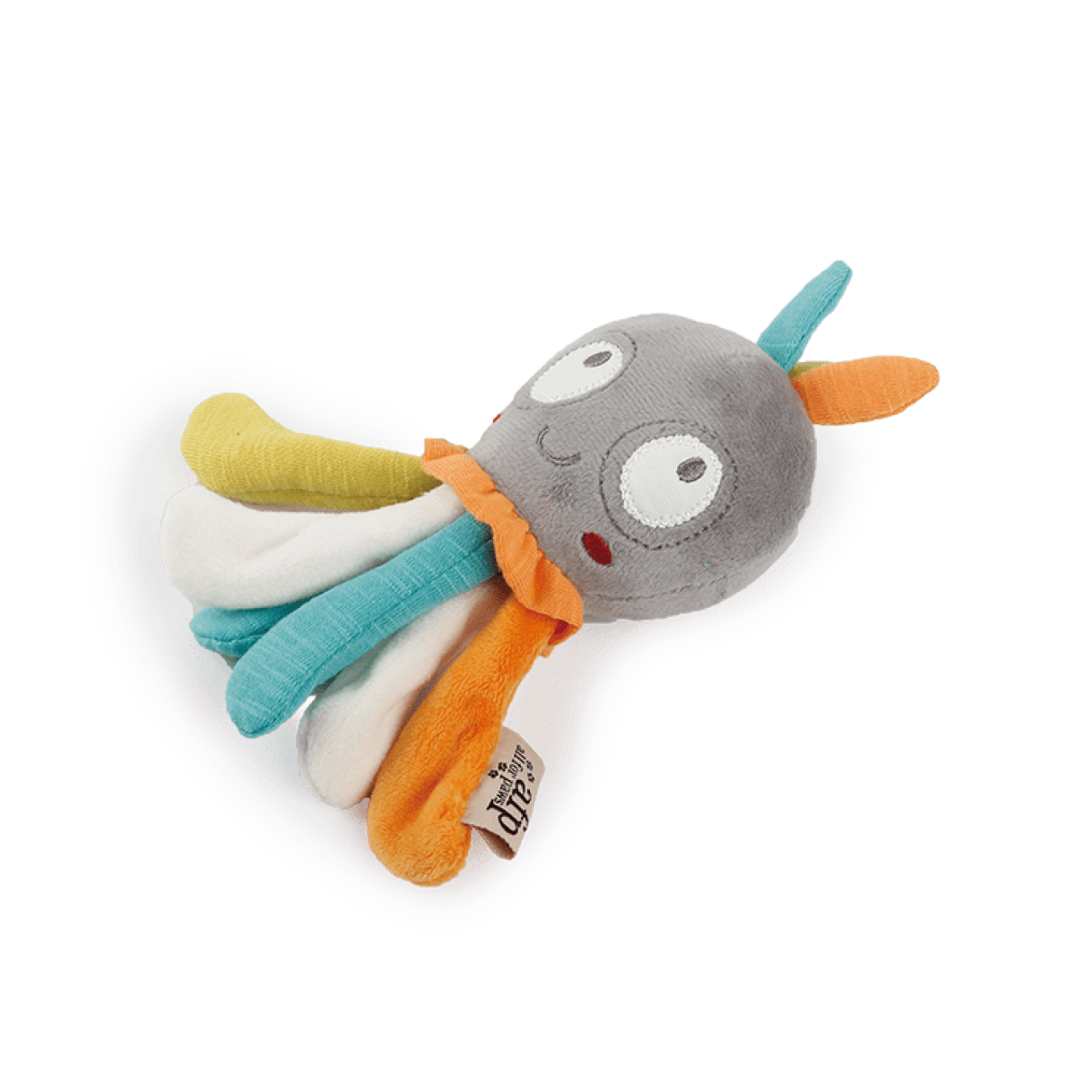Pups Octopus – Plush Dog Toy with Crinkly Arms for Playful Pups