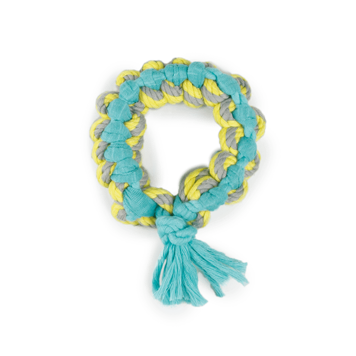 Pups Ring Multi Chew Rope – Soft Sweater Rope Toy for Dogs