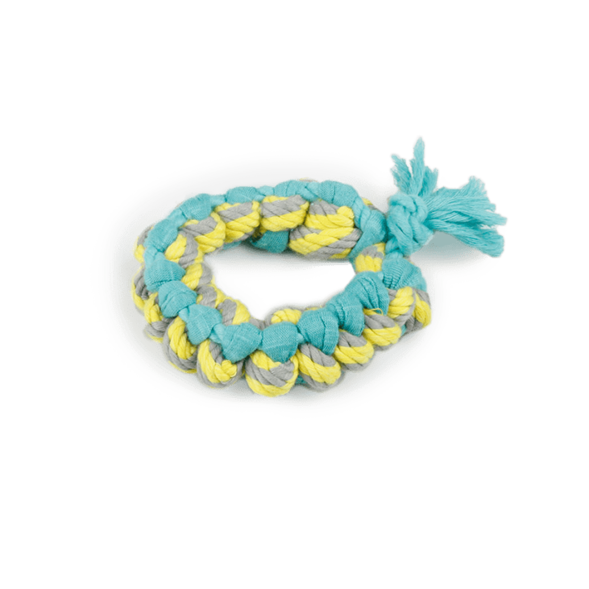 Pups Ring Multi Chew Rope – Soft Sweater Rope Toy for Dogs