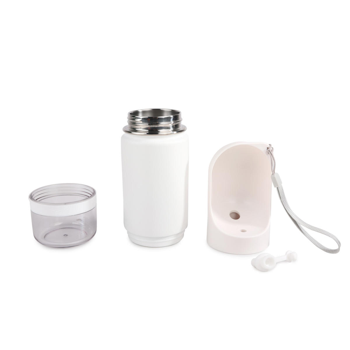 Lifestyle 4 Pets – 2-in-1 Stainless Steel Pet Drinking Bottle (400ml / 14oz)