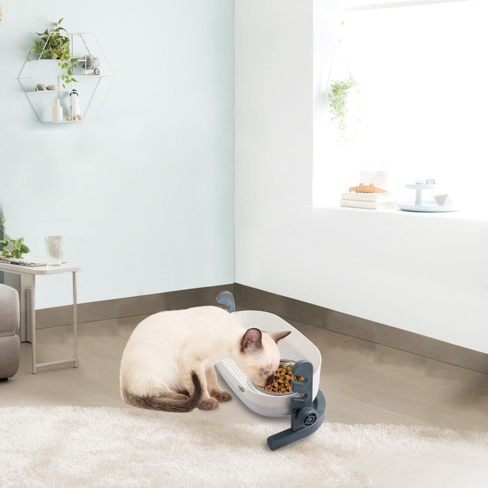 3-in-1 Elevated Double Dog Bowl Feeder – Medium