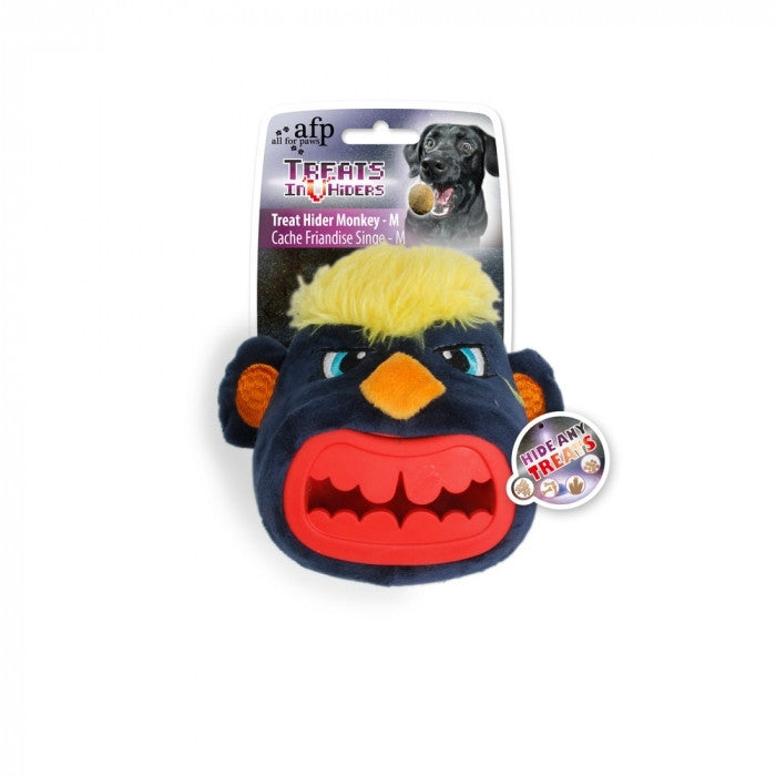 Dog Treat Hider Monkey - Medium Interactive Treat Toy