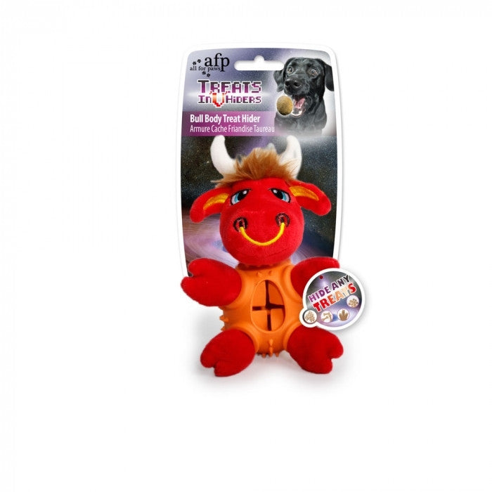Dog Treat Hider Bull Body - Durable Interactive Treat Toy