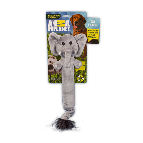 Animal Planet Stick Elephant Plush Dog Toy