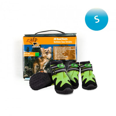 Outdoor Dog Shoes – Durable Waterproof Booties (Green) - Small