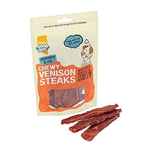 Chewy Venison Steaks - 80G