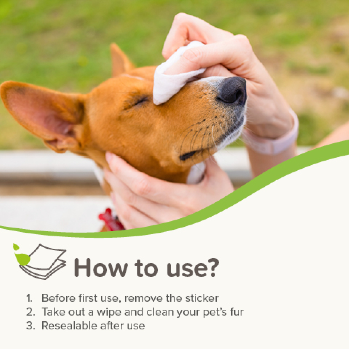 Pet Wipes Universal – 30 All-Purpose Cleaning Wipes for Dogs & Cats