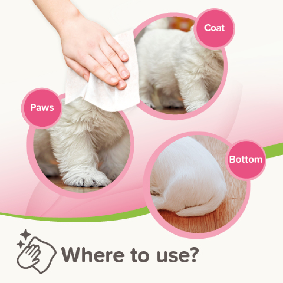 Pet Wipes Sensitive – 30 Ultra-Gentle Wipes for Dogs & Cats