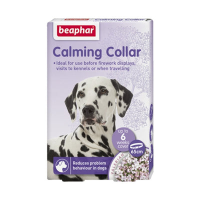 Beaphar Calming Collar for Dogs – 65 cm | Natural Stress Relief with Valerian & Lavender