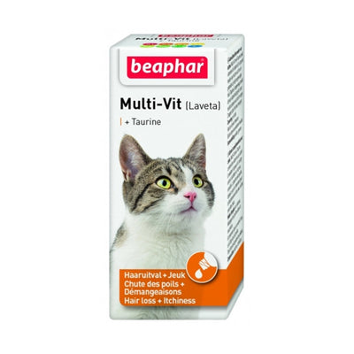 Beaphar Multivitamin Liquid with Taurine for Cats – 50 ml | Supports Coat Health & Vitality