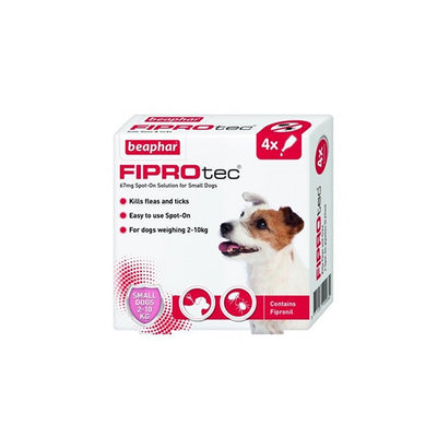 Fiprotec for Small Dogs – 4 Pipettes – Flea & Tick Treatment
