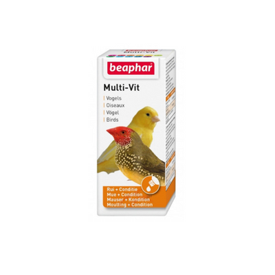 Beaphar Multi Vitamin Bird 20ml (New Formula) | Liquid Supplement with 12 Essential Vitamins