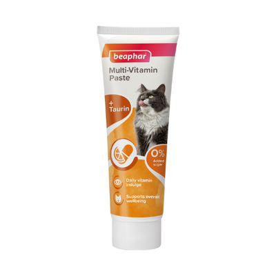 Beaphar Multi Vitamin Paste for Cats – 100g | Dual-Action Supplement for Health & Vitality