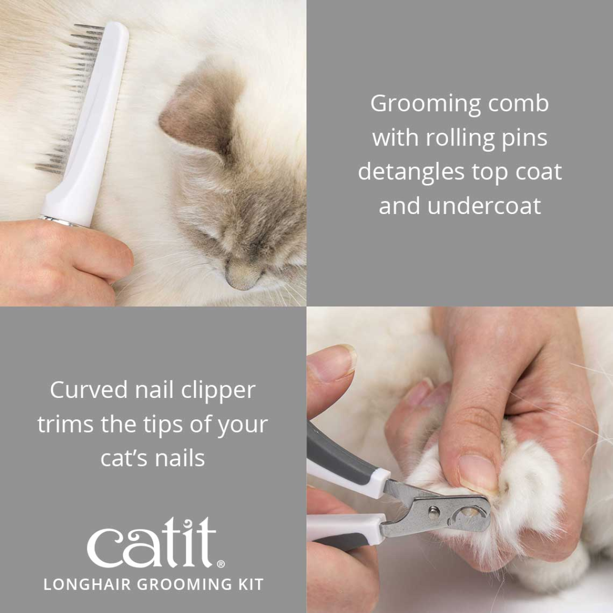 Catit Grooming Kit for Longhair Cats