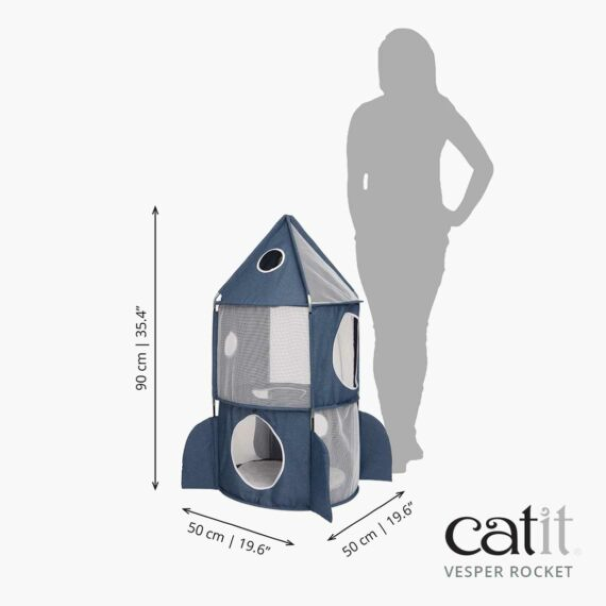 Catit Vesper Cat Tower Rocket - 50x50x90 cm